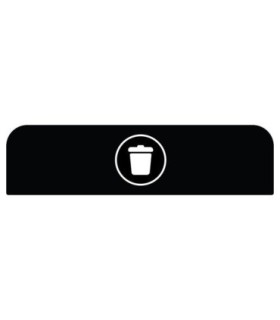 Rubbermaid FG1961574 SOP: Configure - Backboard Only Landfill 33G - Black, Price Per EA - FG1961574 -  - [unit price]