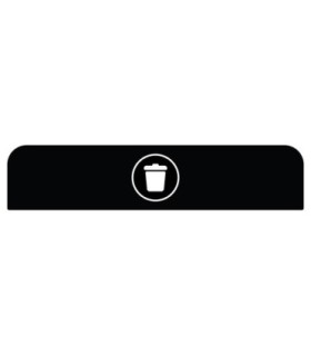 Rubbermaid FG1961575 SOP: Configure - Backboard Only Landfill 45G - Black, Price Per EA - FG1961575 -  - [unit price]
