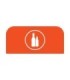 Rubbermaid FG1961576 Final Sale: Cfg Glass 15G Sign - Orange, Price Per EA - FG1961576 -  - [unit price]