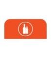 Rubbermaid FG1961576 Final Sale: Cfg Glass 15G Sign - Orange, Price Per EA