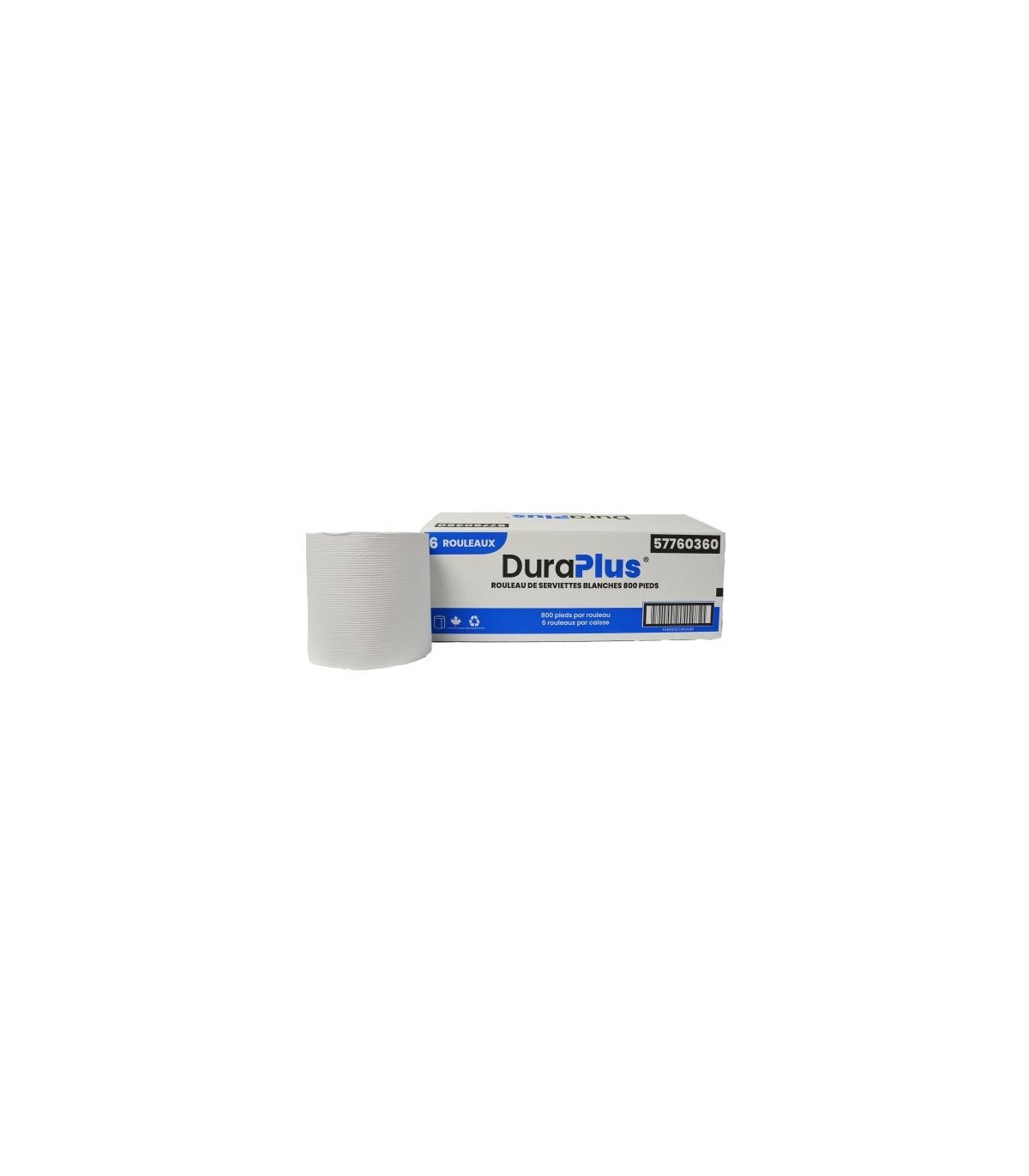 DuraPlus® Hardwound Paper Towel, White, 800', 6 Rolls/Case - DP0360 -  - [unit price]