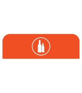 Rubbermaid FG1961577 Final Sale: Cfg Glass 23G Sign - Orange, Price Per EA - FG1961577 -  - [unit price]