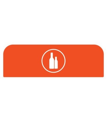 Rubbermaid FG1961577 Final Sale: Cfg Glass 23G Sign - Orange, Price Per EA - FG1961577 -  - [unit price]