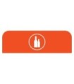 Rubbermaid FG1961577 Final Sale: Cfg Glass 23G Sign - Orange, Price Per EA