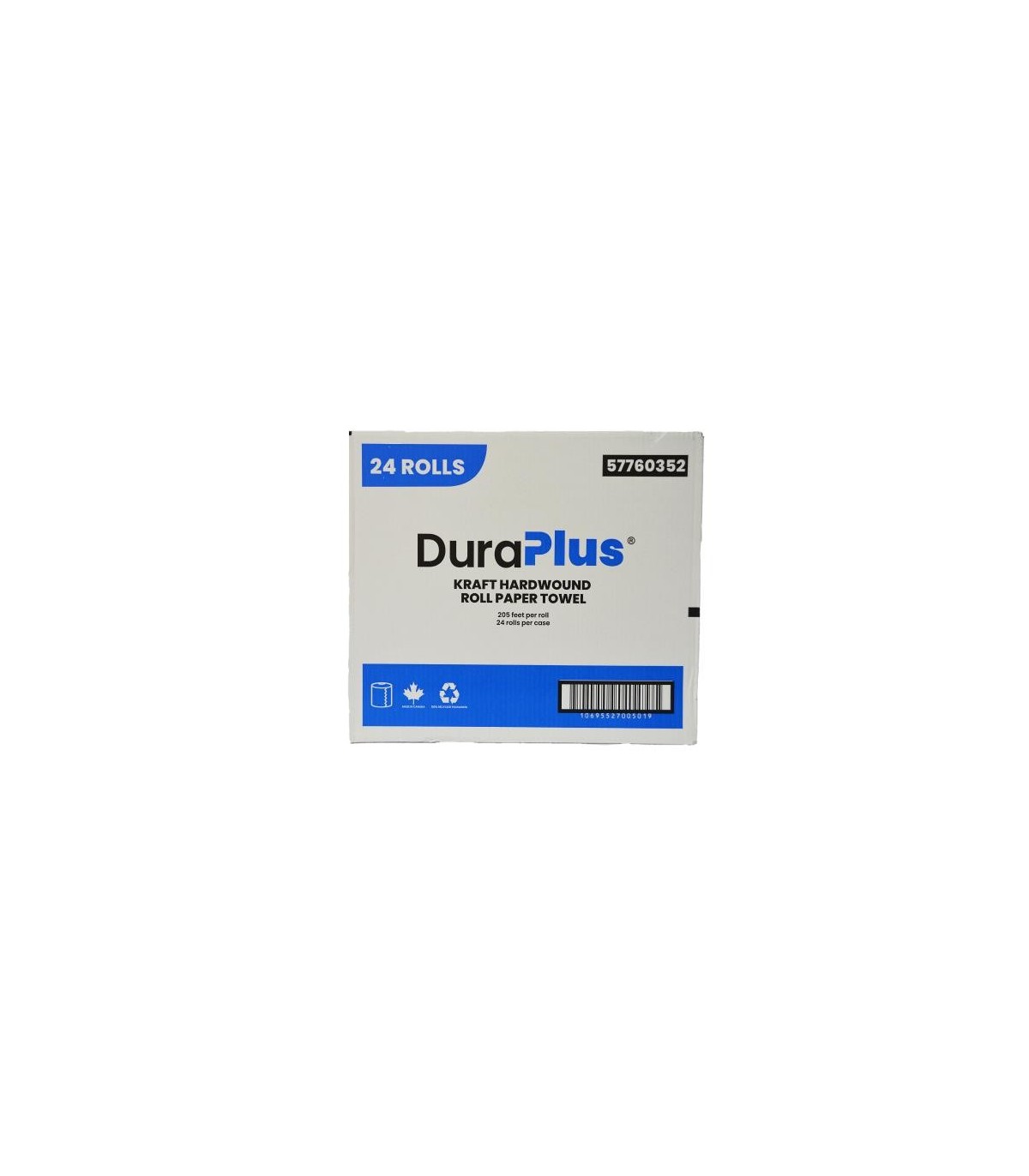 DuraPlus® Hardwound Paper Towel, Kraft, 205', 24 Rolls/Case - DP0352 -  - [unit price]