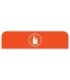 Rubbermaid FG1961578 Final Sale: Cfg Glass 33G Sign - Orange, Price Per EA - FG1961578 -  - [unit price]