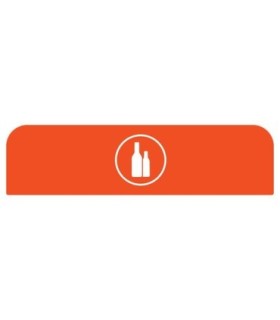 Rubbermaid FG1961578 Final Sale: Cfg Glass 33G Sign - Orange, Price Per EA - FG1961578 -  - [unit price]