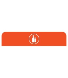 Rubbermaid FG1961579 Final Sale: Cfg Glass 45G Sign - Orange, Price Per EA - FG1961579 -  - [unit price]