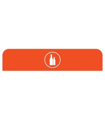 Rubbermaid FG1961579 Final Sale: Cfg Glass 45G Sign - Orange, Price Per EA - FG1961579 -  - [unit price]