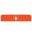Rubbermaid FG1961579 Final Sale: Cfg Glass 45G Sign - Orange, Price Per EA