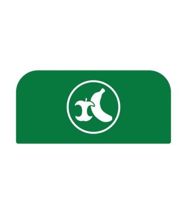 Rubbermaid FG1961580 SOP: Configure - Backboard Only Organic Waste 15G - Green, Price Per EA - FG1961580 -  - [unit price]