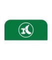 Rubbermaid FG1961580 SOP: Configure - Backboard Only Organic Waste 15G - Green, Price Per EA
