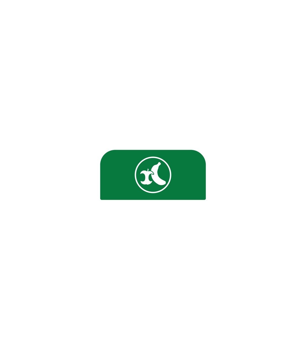 Rubbermaid FG1961580 SOP: Configure - Backboard Only Organic Waste 15G - Green, Price Per EA - FG1961580 -  - [unit price]