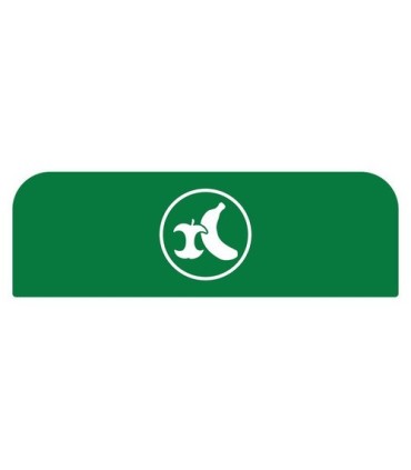 Rubbermaid FG1961581 SOP: Configure - Backboard Only Organic Waste 23G - Green, Price Per EA - FG1961581 -  - [unit price]