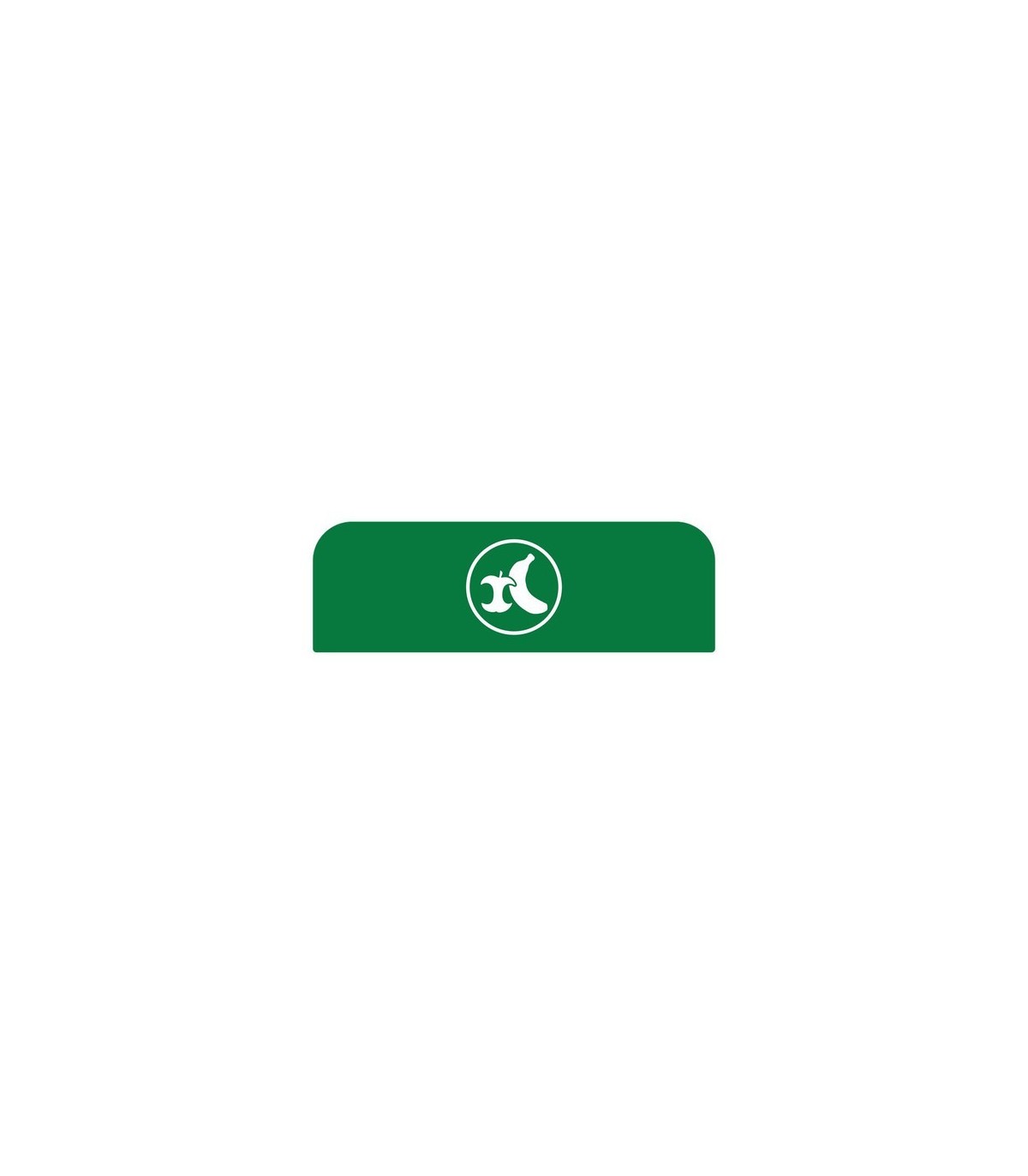 Rubbermaid FG1961581 SOP: Configure - Backboard Only Organic Waste 23G - Green, Price Per EA - FG1961581 -  - [unit price]