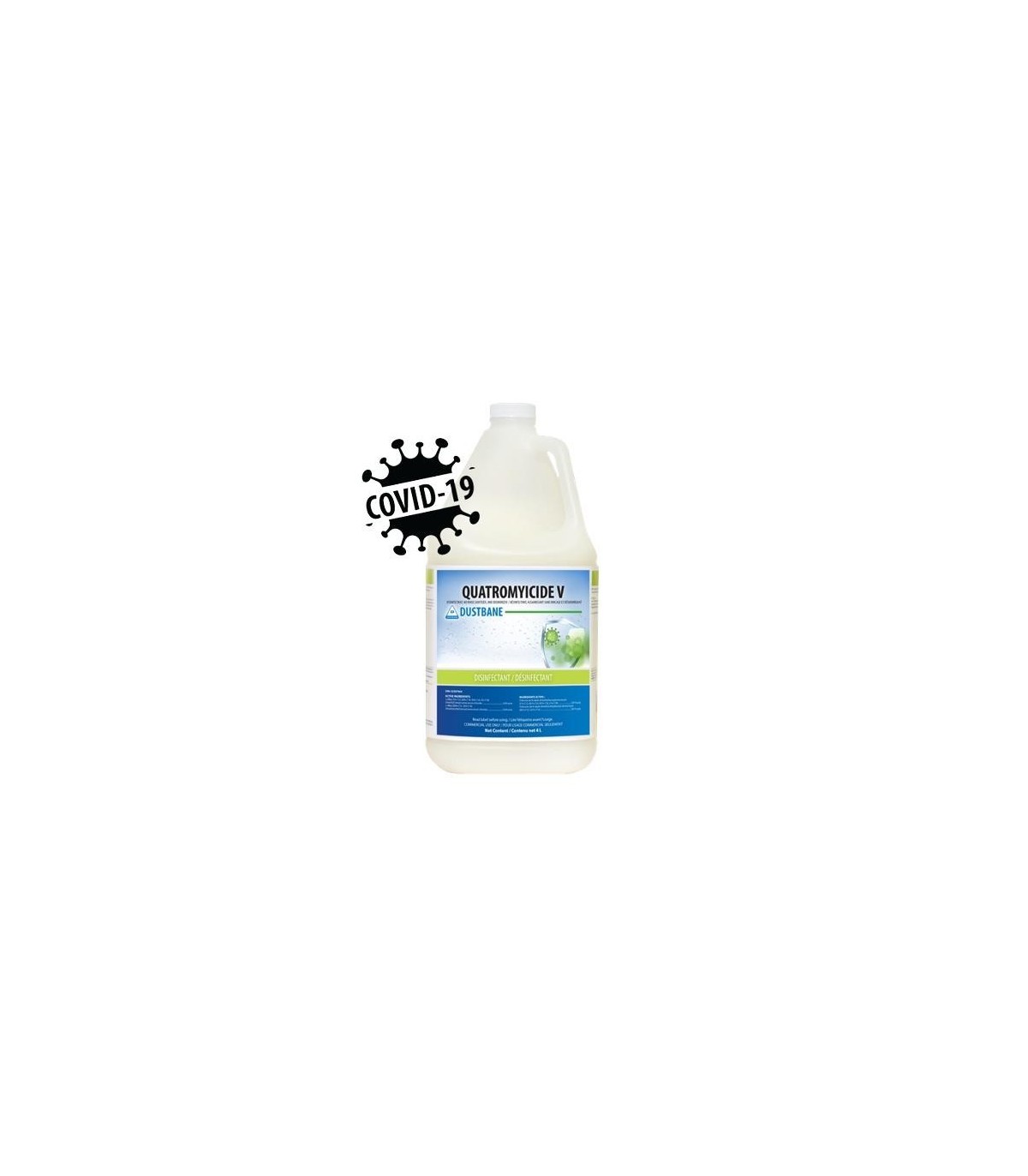 Dustbane 52898 52898 Quatromyicide Hard Surface Disinfectant 4L Price/Cs - 52898 -  - [unit price]