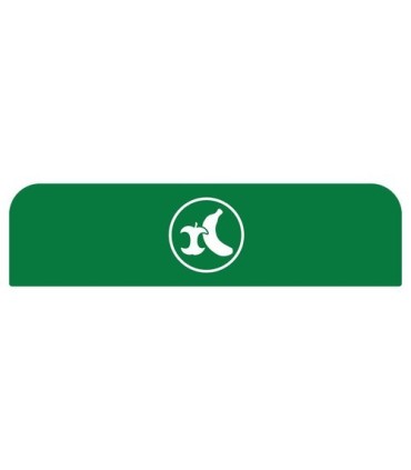Rubbermaid FG1961582 SOP: Configure - Backboard Only Organic Waste 33G - Green, Price Per EA - FG1961582 -  - [unit price]