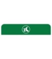 Rubbermaid FG1961583 SOP: Configure - Backboard Only Organic Waste 45G - Green, Price Per EA