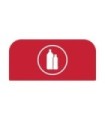 Rubbermaid FG1961584 OBS: Configure - Backboard Only Plastic 15G - Red, Price Per EA