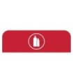 Rubbermaid FG1961585 Final Sale: Configure - Backboard Only Plastic 23G-Red, Price Per EA