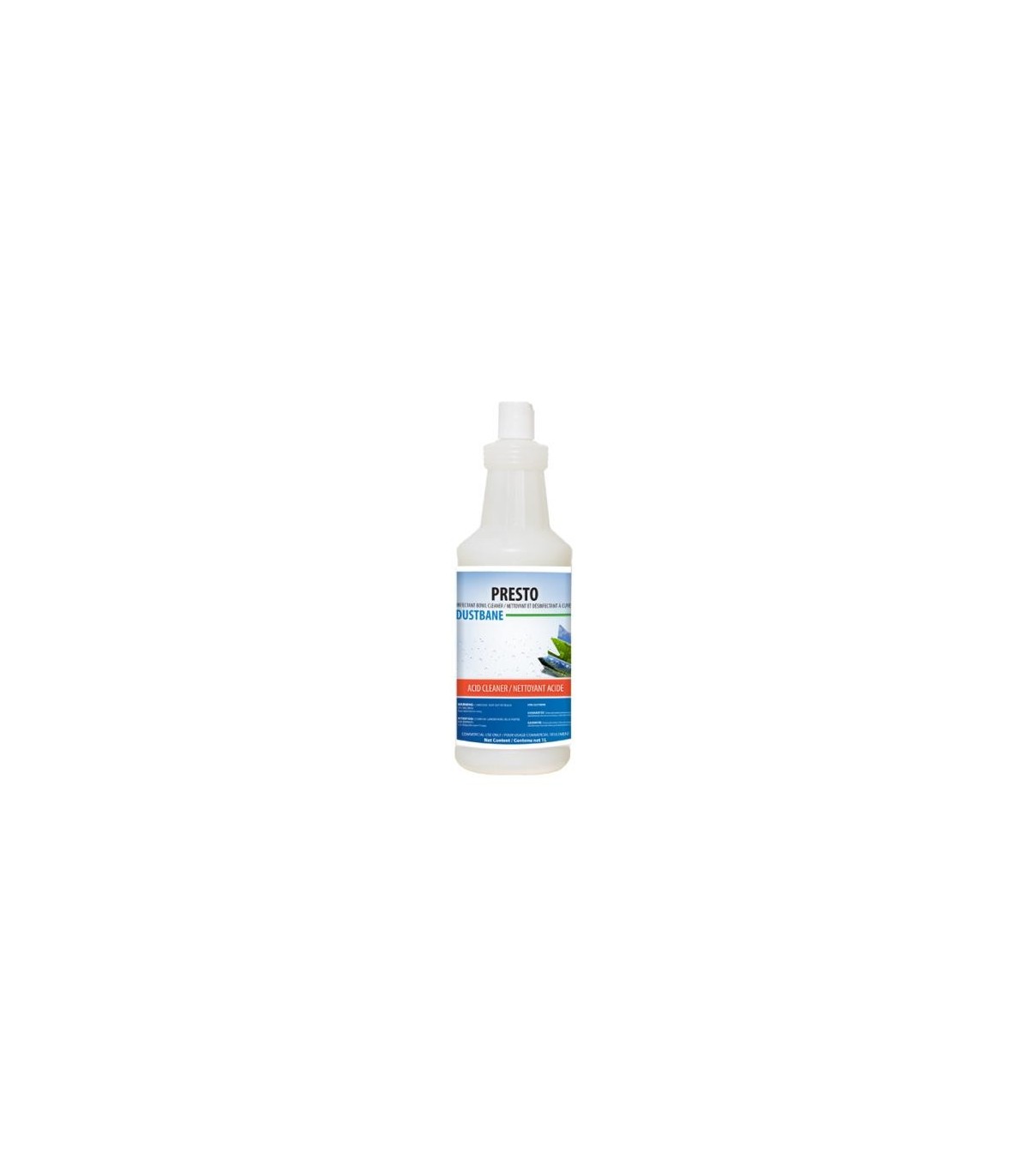 Dustbane Presto, White, 12/Case, Made In Canada 12/1-LTR, Price/CS - 55921 -  - [unit price]