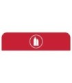 Rubbermaid FG1961586 OBS: Configure - Backboard Only Plastic 33G - Red, Price Per EA