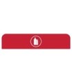 Rubbermaid FG1961587 OBS: Configure - Backboard Only Plastic 45G - Red, Price Per EA