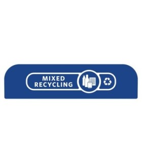 Rubbermaid FG1961590 SOP: Configure - Backboard Only Mixed Recycling 23G - Blue, Price Per EA - FG1961590 -  - [unit price]