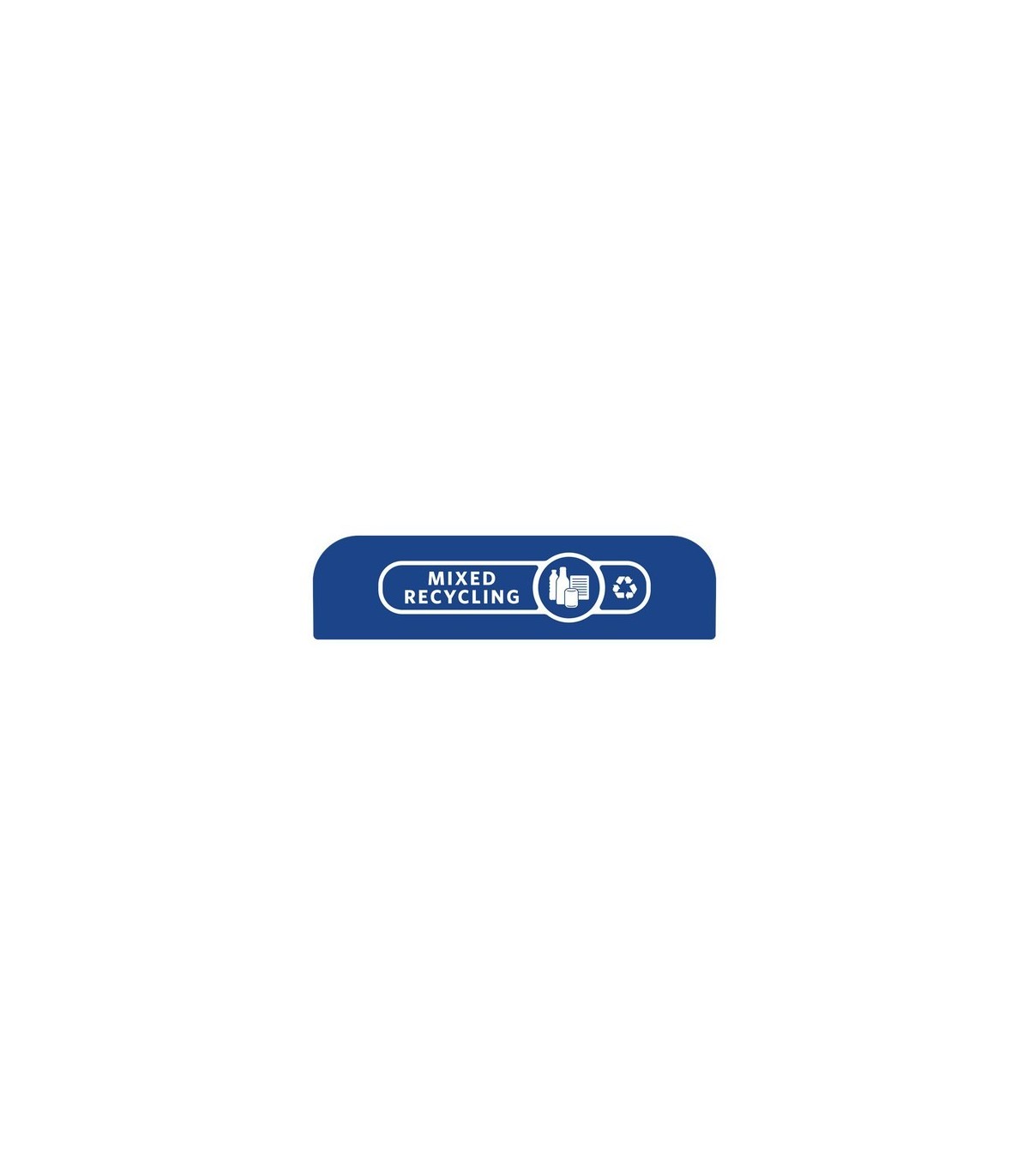 Rubbermaid FG1961590 SOP: Configure - Backboard Only Mixed Recycling 23G - Blue, Price Per EA - FG1961590 -  - [unit price]