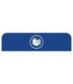 Rubbermaid FG1961592 SOP: Configure - Backboard Only Mixed Recycling 33G - Blue, Price Per EA