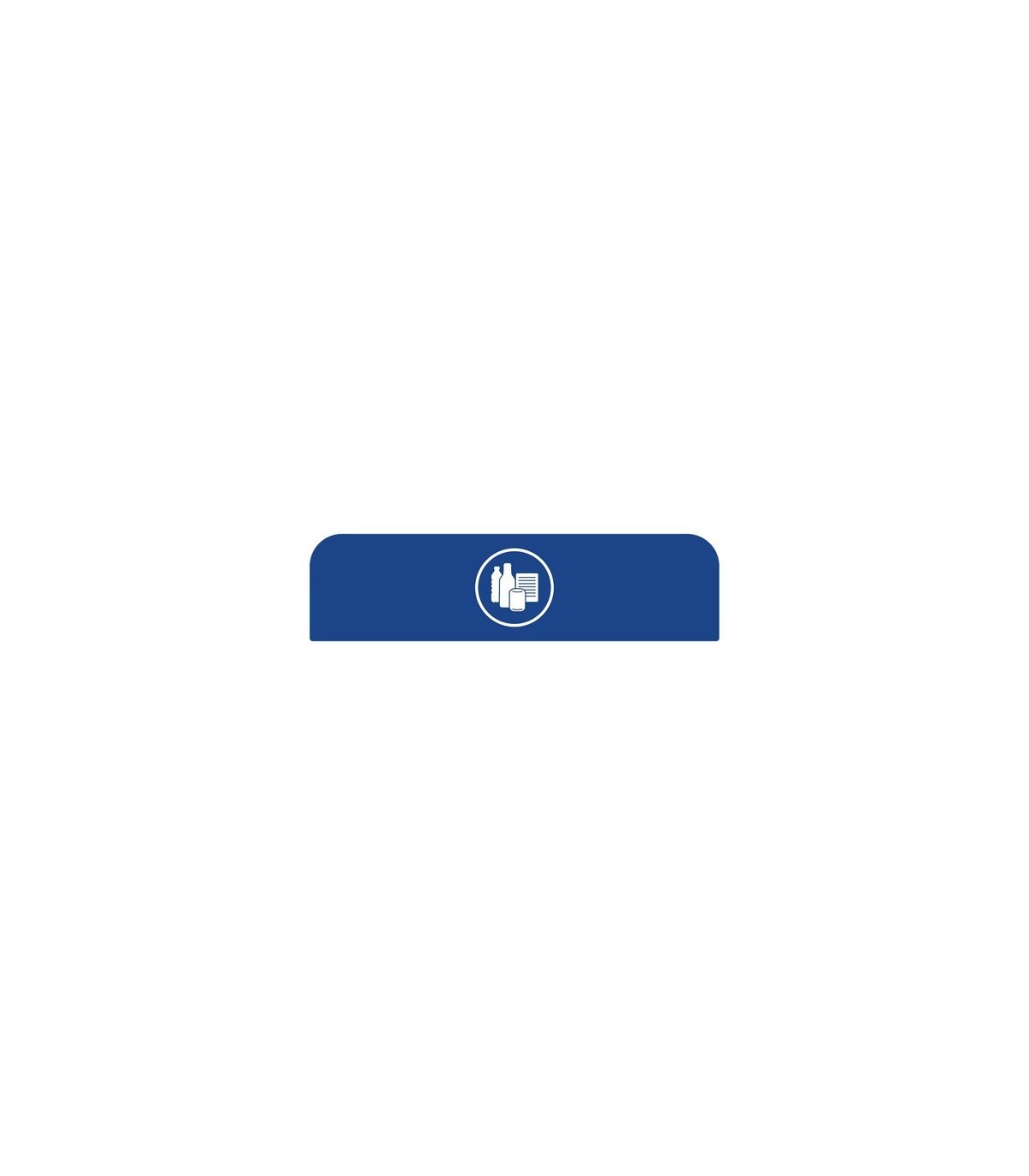Rubbermaid FG1961592 SOP: Configure - Backboard Only Mixed Recycling 33G - Blue, Price Per EA - FG1961592 -  - [unit price]