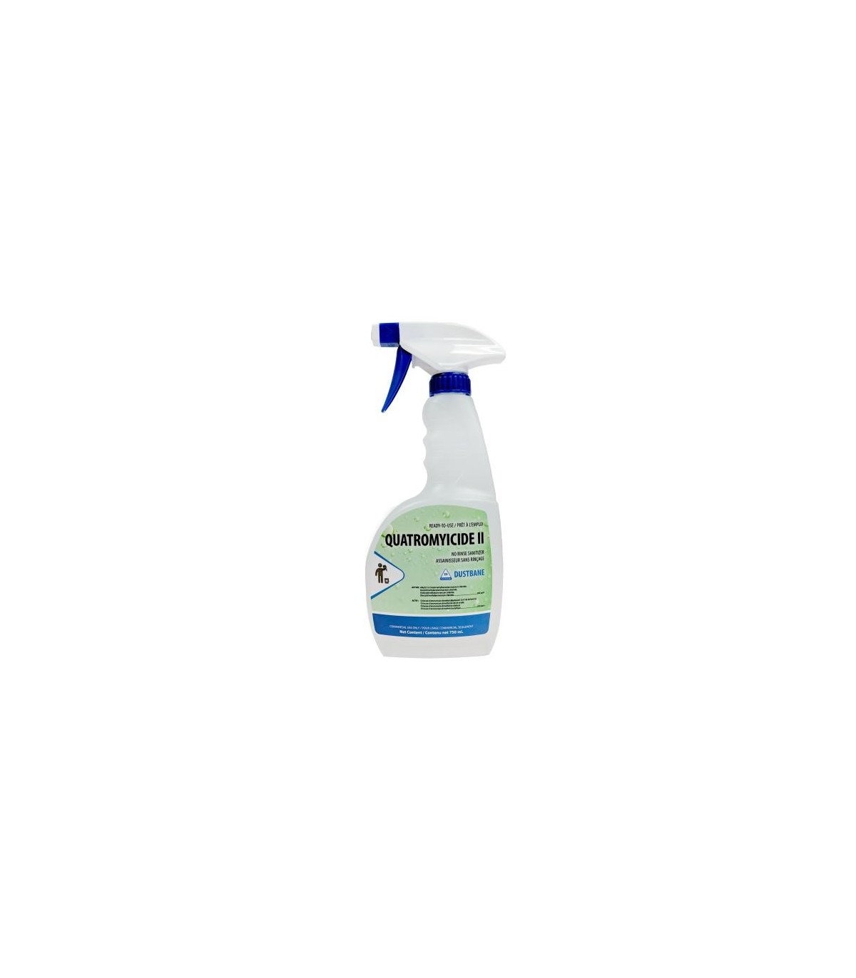 Dustbane Quatromyicide II RTU, Clear, 12/Case, Made In Canada 12/750-ML, Price/CS - 52889 -  - [unit price]