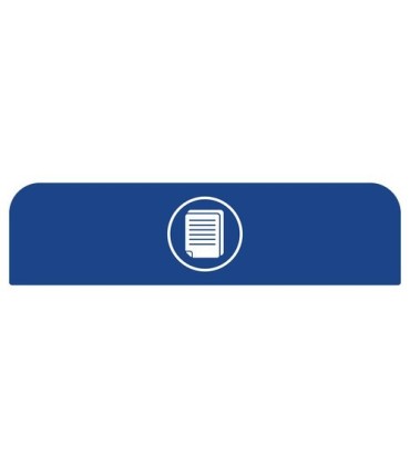 Rubbermaid FG1961593 SOP: Configure - Backboard Only Paper 33G - Blue, Price Per EA - FG1961593 -  - [unit price]