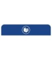 Rubbermaid FG1961594 SOP: Configure - Backboard Only Mixed Recycling 45G - Blue, Price Per EA