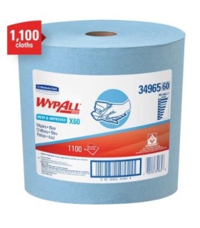 Wypall 34965 Wypall Teri Jumbo Roll 12X13.4 Blue 1100 Sheets 1/Rl, Pricerl - 15400 -  - [unit price]