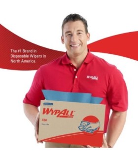 Wypall 41041 Wypall X80 Wipers Brag Box 11.1X16.8 Blue 160/Cs, Pricecs - 41041 -  - [unit price]