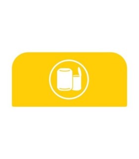 Rubbermaid FG1961596 SOP: Configure - Backboard Only Cans 15G - Yellow, Price Per EA - FG1961596 -  - [unit price]