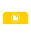 Rubbermaid FG1961596 SOP: Configure - Backboard Only Cans 15G - Yellow, Price Per EA