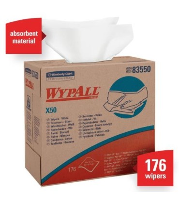 Wypall 83550 Wypall X50 Pop-Up Box 8.34" X 12.5" 10/176, Pricecs - 83550 -  - [unit price]