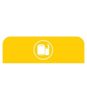 Rubbermaid FG1961597 SOP: Configure - Backboard Only Cans 23G - Yellow, Price Per EA - FG1961597 -  - [unit price]