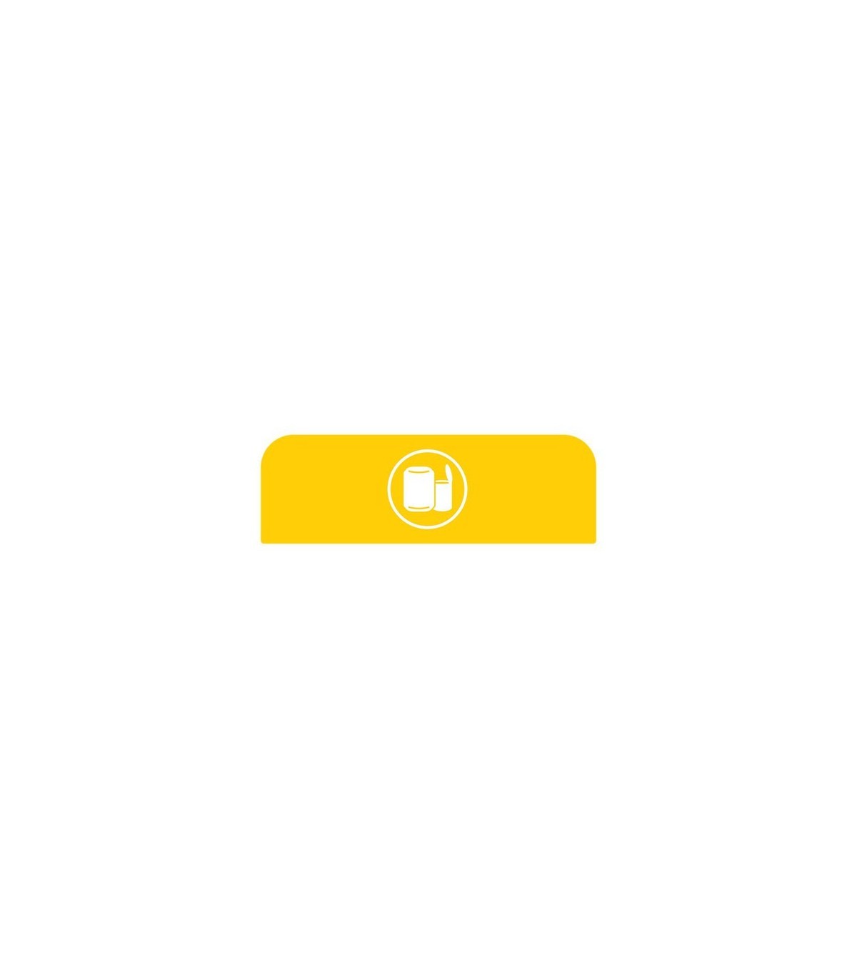 Rubbermaid FG1961597 SOP: Configure - Backboard Only Cans 23G - Yellow, Price Per EA - FG1961597 -  - [unit price]