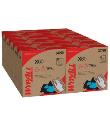 Wypall 34790 X60 Rein Wipers White 9.1X16.8 (10X118) 10/Box/118, Pricecs - 34790 -  - [unit price]