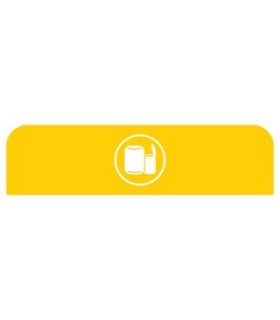 Rubbermaid FG1961598 SOP: Configure - Backboard Only Cans 33G - Yellow, Price Per EA - FG1961598 -  - [unit price]