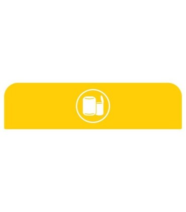 Rubbermaid FG1961598 SOP: Configure - Backboard Only Cans 33G - Yellow, Price Per EA - FG1961598 -  - [unit price]