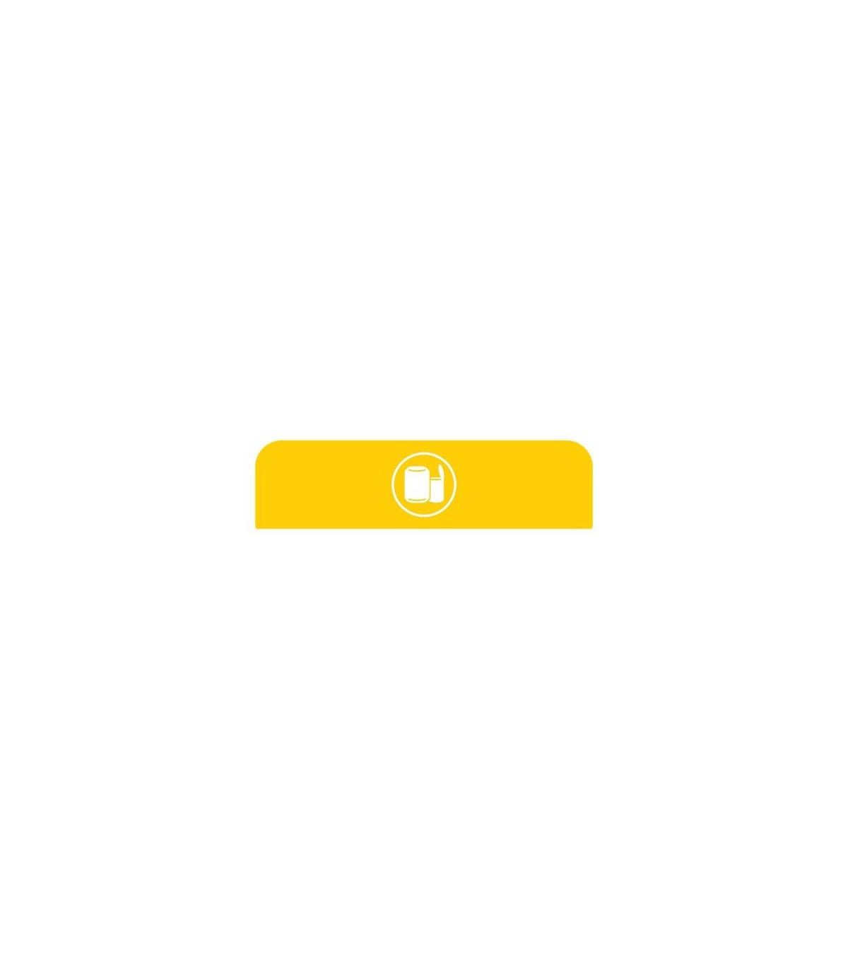 Rubbermaid FG1961598 SOP: Configure - Backboard Only Cans 33G - Yellow, Price Per EA - FG1961598 -  - [unit price]