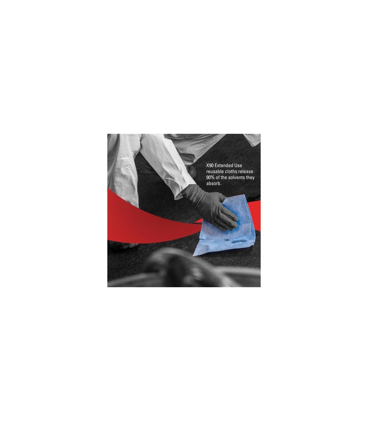 Wypall X90 Extended Use Cloths (12889), Blue Denim, 1 Roll / Case, 450 Sheets / Roll 1/450-Sht, Pricebx - 12889 -  - [unit price
