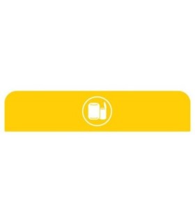 Rubbermaid FG1961599 SOP: Configure - Backboard Only Cans 45G - Yellow, Price Per EA - FG1961599 -  - [unit price]