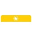 Rubbermaid FG1961599 SOP: Configure - Backboard Only Cans 45G - Yellow, Price Per EA