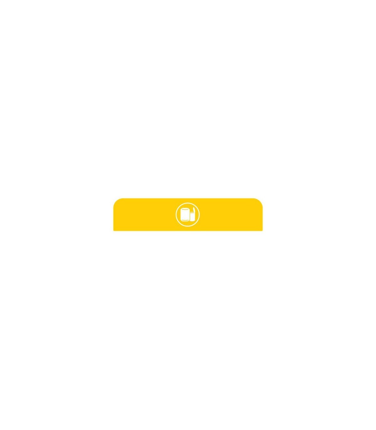 Rubbermaid FG1961599 SOP: Configure - Backboard Only Cans 45G - Yellow, Price Per EA - FG1961599 -  - [unit price]
