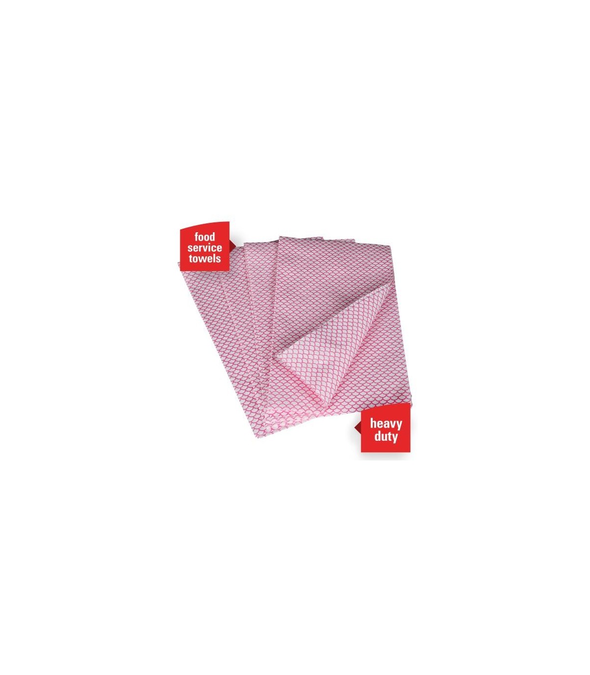 Wypall® Foodservice Cloth Heavy Duty 1/4 Fold, Red, 150 Cloths/Case 1/Cs/300, Pricecs - 6354 -  - [unit price]